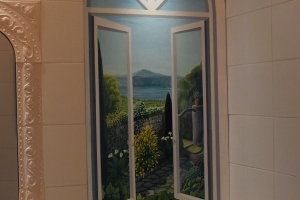 Finestra vista lago (in opera)
